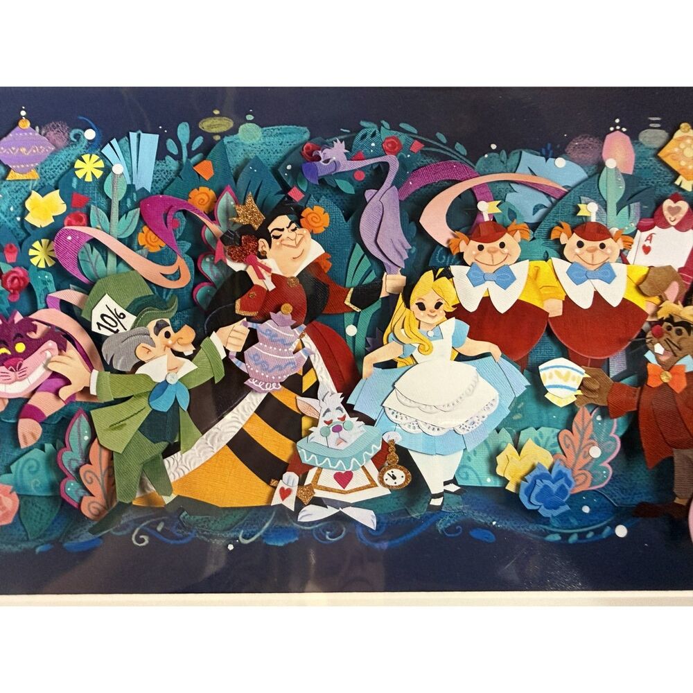 Disney Parks Alice in Wonderland Maddest of Parties Ryan Riller Art Print 14x18